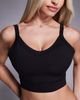 4505 4505 Fuller Bust Icon active medium support sports bra with removable padding and adjustable straps in black - 1