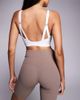 4505 4505 Fuller bust Icon active medium support sports bra with removable padding and adjustable straps in white - 3