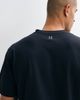 4505 4505 heavyweight cotton boxy fit henley T-shirt with quick dry finish in black - 3