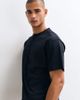 4505 4505 heavyweight cotton boxy fit henley T-shirt with quick dry finish in black - 4