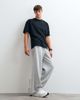 4505 4505 heavyweight cotton oversized T-shirt with back print in washed black - 2