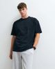 4505 4505 heavyweight cotton oversized T-shirt with back print in washed black - 3