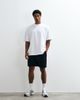 4505 4505 heavyweight cotton oversized T-shirt with chest print and quick dry finish in white - 3