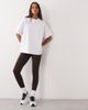 4505 4505 heavyweight cotton oversized t-shirt with retro back print in white - 4