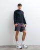 4505 4505 heavyweight cotton shrunken boxy fit long sleeve t-shirt with quick dry finish in black - 3