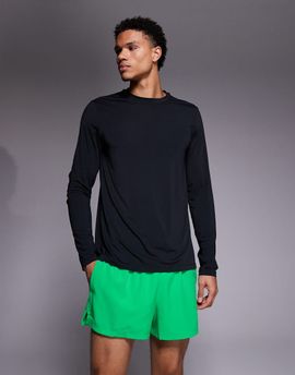 4505 4505 Icon 3 inch quick dry running shorts with back phone pocket in neon green