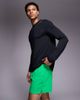 4505 4505 Icon 3 inch quick dry running shorts with back phone pocket in neon green - 3