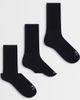4505 4505 Icon 3 pack quick dry cotton sport crew socks in-Black - 1