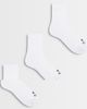 4505 4505 Icon 3 pack quick dry cotton sport crew socks in-WHITE - 1