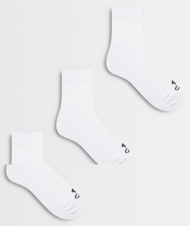 4505 4505 Icon 3 pack quick dry cotton sport crew socks in-WHITE