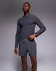 4505 4505 Icon 5 inch quick dry training shorts with zip pockets in charcoal-Gray - 1