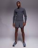 4505 4505 Icon 5 inch quick dry training shorts with zip pockets in charcoal-Gray - 2