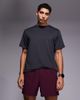 4505 4505 Icon 5 inch quick dry training shorts with zip pockets in dark burgundy-Red - 2