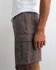 4505 4505 Icon 7 inch quick dry training cargo shorts with zip pockets in taupe brown - 4
