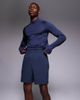 4505 4505 Icon 7 inch quick dry training shorts with zip pockets in deep navy - 1