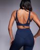 4505 4505 Icon active medium support sports bra with removable padding and adjustable straps in navy ink - 4