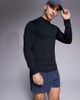 4505 4505 Icon active quick dry muscle fit base layer training long sleeve mock neck top in black - 1