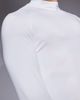 4505 4505 Icon active quick dry muscle fit base layer training long sleeve mock neck top in white - 4