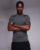4505 4505 Icon active quick dry muscle fit base layer training t-shirt in dark gray - 1
