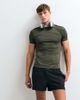 4505 4505 Icon active quick dry muscle fit base layer training t-shirt in khaki green - 1