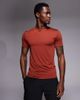 4505 4505 Icon active quick dry muscle fit base layer training t-shirt in rust-Brown - 1