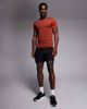4505 4505 Icon active quick dry muscle fit base layer training t-shirt in rust-Brown - 2