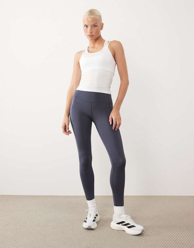 4505 4505 Icon active quick dry racer back tank top in white