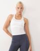 4505 4505 Icon active quick dry racer back tank top in white - 2