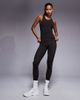 4505 4505 Icon active racer back tank top with inner bra and removable padding in dark chocolate-Brown - 2