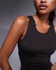4505 4505 Icon active racer back tank top with inner bra and removable padding in dark chocolate-Brown - 3