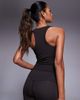 4505 4505 Icon active racer back tank top with inner bra and removable padding in dark chocolate-Brown - 4