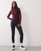 4505 4505 Icon active zip up sculpting long sleeve jacket with zip pockets in wine-PURPLE - 3