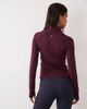 4505 4505 Icon active zip up sculpting long sleeve jacket with zip pockets in wine-PURPLE - 4