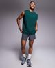4505 4505 Icon cotton oversized pump training tank top with quick dry finish in pine green - 2