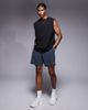 4505 4505 Icon cotton oversized pump training tank with quick dry finish in black-Brown - 2