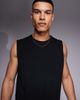 4505 4505 Icon cotton oversized pump training tank with quick dry finish in black - 1