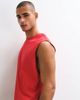 4505 4505 Icon cotton oversized pump training tank with quick dry finish in deep red - 4