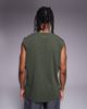 4505 4505 Icon cotton oversized pump training tank with quick dry finish in khaki-Green - 3