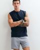 4505 4505 Icon cotton oversized pump training tank with quick dry finish in navy - 2