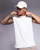 4505 4505 Icon cotton oversized pump training tank with quick dry finish in off white - 3