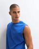 4505 4505 Icon cotton oversized pump training tank with quick dry finish in royal blue - 4