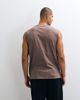 4505 4505 Icon cotton oversized pump training tank with quick dry finish in taupe brown - 4