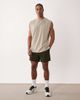 4505 4505 Icon cotton oversized pump training tank with quick dry finish in washed greige-Neutral - 1