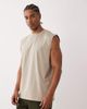 4505 4505 Icon cotton oversized pump training tank with quick dry finish in washed greige-Neutral - 2