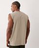 4505 4505 Icon cotton oversized pump training tank with quick dry finish in washed greige-Neutral - 3