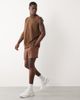 4505 4505 Icon cotton oversized pump training tank with quick dry finish in washed light brown - 2