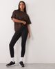4505 4505 Icon heavyweight cotton oversized t-shirt with quick dry finish in chocolate-Brown - 2
