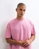 4505 4505 Icon heavyweight cotton oversized T-shirt with quick dry finish in pink wash - 1