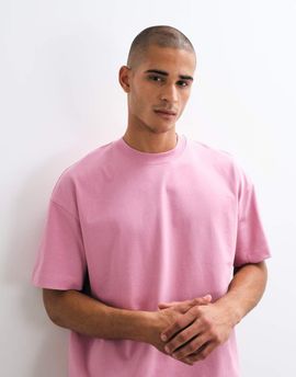 4505 4505 Icon heavyweight cotton oversized T-shirt with quick dry finish in pink wash