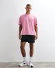 4505 4505 Icon heavyweight cotton oversized T-shirt with quick dry finish in pink wash - 2